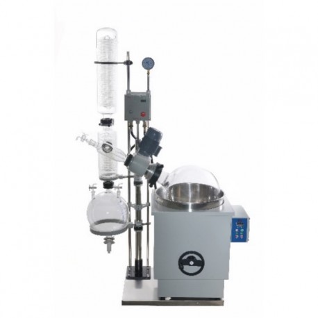 0.5L~3L Rotary evaporator with water bath manual lifting, digital display, Teflon double seal