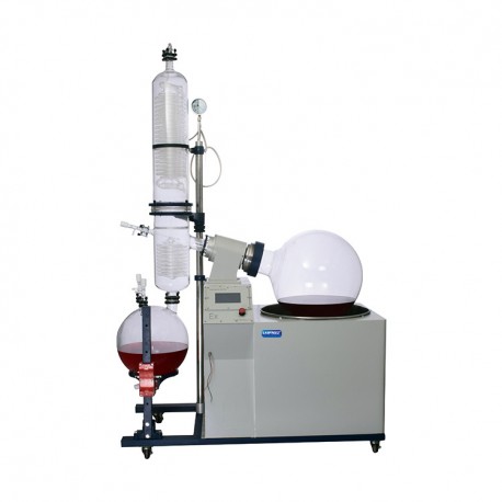 0.5L~3L Rotary evaporator with water bath manual lifting, digital display, Teflon double seal